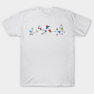 Hockey players in action T-Shirt